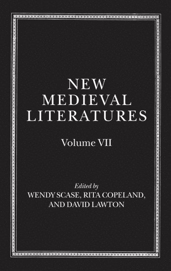 bokomslag New Medieval Literatures