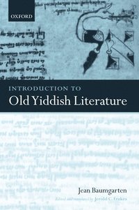 bokomslag Introduction to Old Yiddish Literature