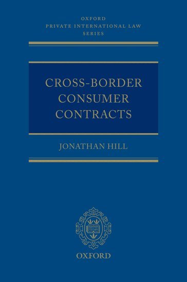 Jonathan Hill - Cross-Border Consumer Contracts, Inbunden