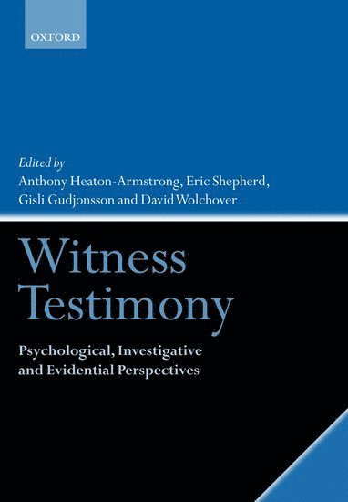 bokomslag Witness Testimony