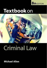 bokomslag Textbook On Criminal Law