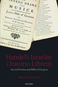 bokomslag Handel's Israelite Oratorio Libretti