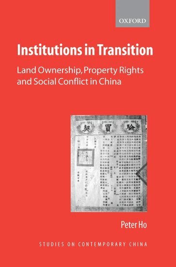 Peter Ho - Institutions in Transition, Inbunden
