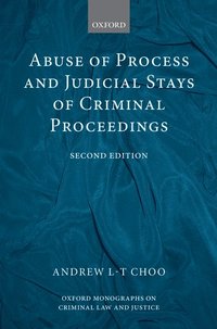 bokomslag Abuse of Process and Judicial Stays of Criminal Proceedings