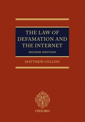 bokomslag The Law of Defamation and the Internet