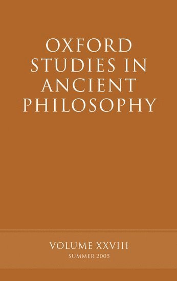 bokomslag Oxford Studies in Ancient Philosophy XXVIII