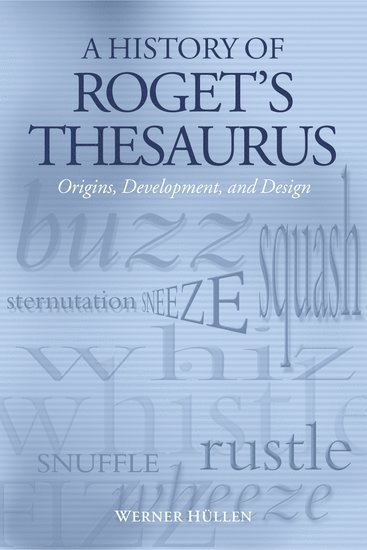 bokomslag A History of Roget's Thesaurus