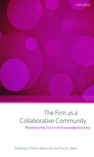 Charles Heckscher, Paul Adler - The Firm as a Collaborative Community, Häftad