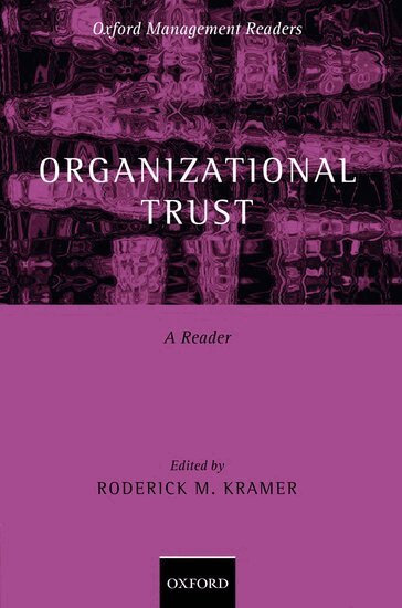 Roderick M. Kramer - Organizational Trust, Inbunden