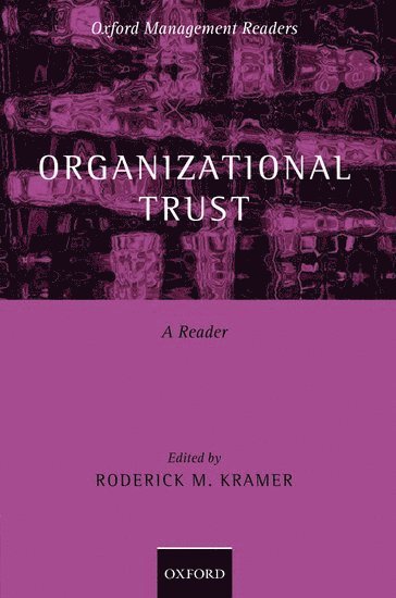 bokomslag Organizational Trust