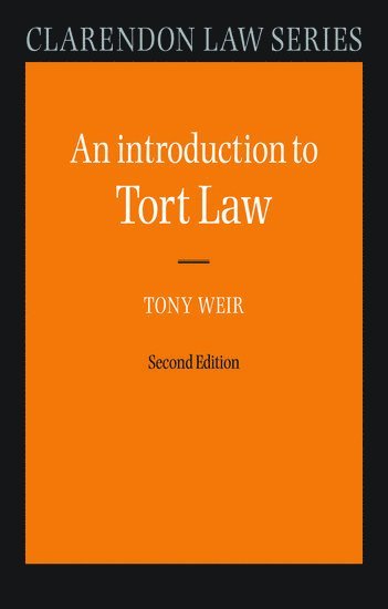 bokomslag An Introduction to Tort Law