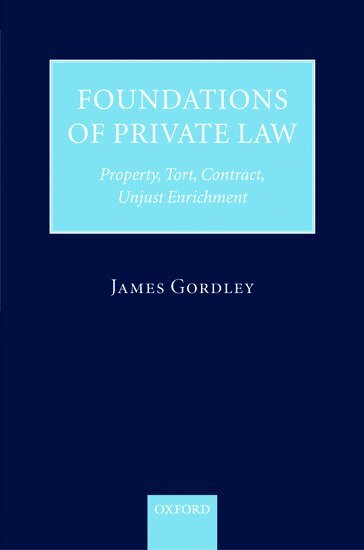 James Gordley - Foundations of Private Law, Inbunden