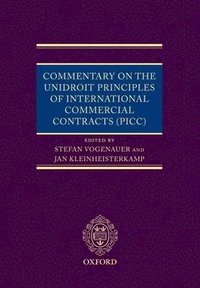 bokomslag Commentary on the Unidroit Principles of International Commercial Contracts (PICC)