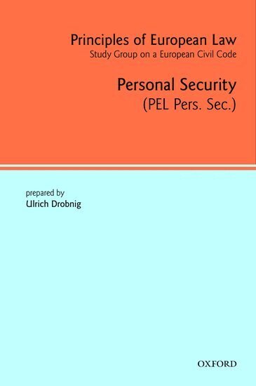 Ulrich Drobnig, Ulrich Drobnig - Principles of European Law, Inbunden