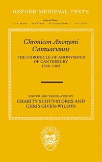 bokomslag Chronicon Anonymi Cantuariensis