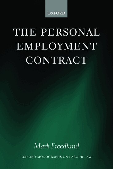 Mark Freedland - The Personal Employment Contract, Häftad