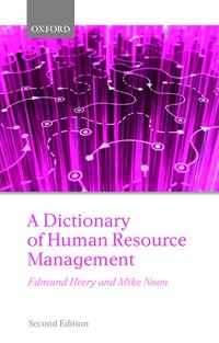 bokomslag A Dictionary of Human Resource Management