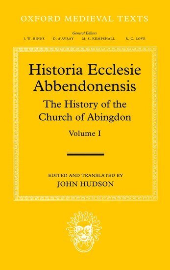 HUDSON, John Hudson - Historia Ecclesie Abbendonensis, Inbunden