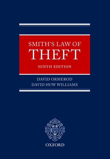 David Ormerod, David Williams - Smith's Law of Theft, Häftad