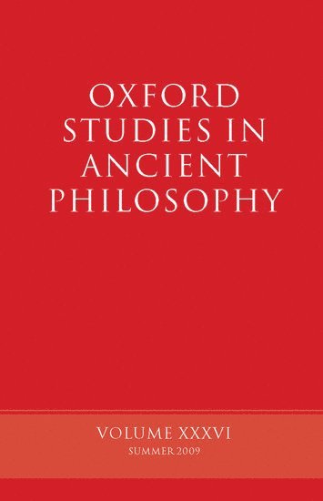 Oxford Studies in Ancient Philosophy