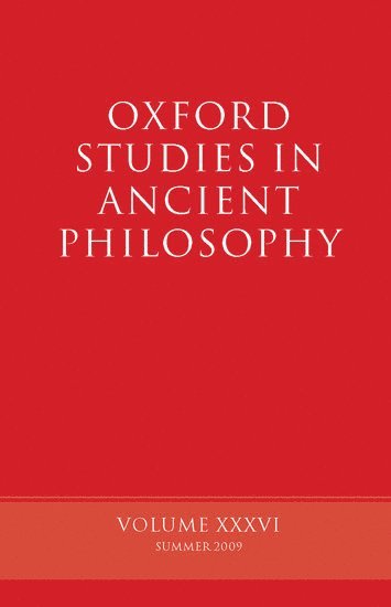 bokomslag Oxford Studies in Ancient Philosophy