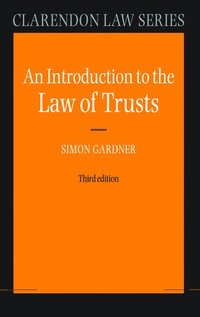 bokomslag An Introduction to the Law of Trusts