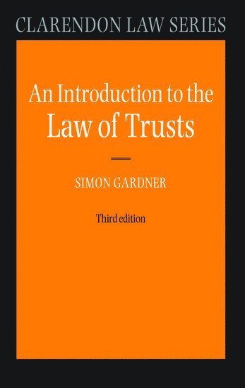 bokomslag An Introduction to the Law of Trusts
