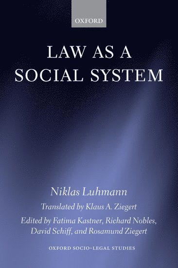 bokomslag Law as a Social System