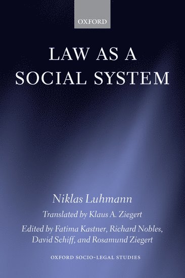 bokomslag Law as a Social System