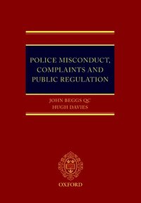 bokomslag Police Misconduct, Complaints, and Public Regulation