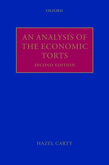 bokomslag Analysis of the Economic Torts