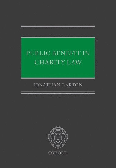 bokomslag Public Benefit in Charity Law