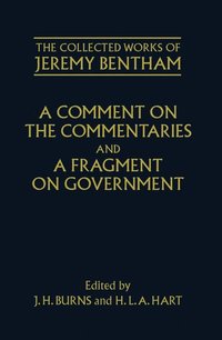 bokomslag A Comment on the Commentaries and A Fragment on Government