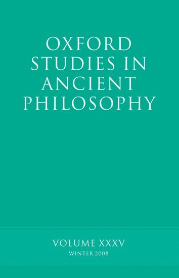 bokomslag Oxford Studies in Ancient Philosophy XXXV