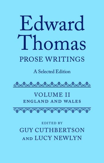 bokomslag Edward Thomas: Prose Writings: A Selected Edition