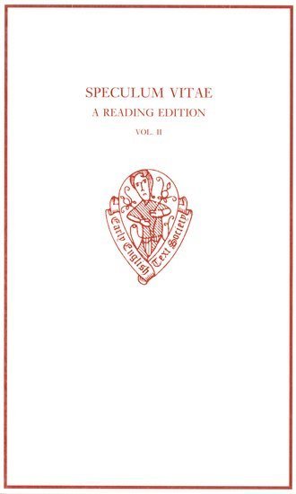 bokomslag Speculum Vitae: A Reading Text, Volumes 1 and 2