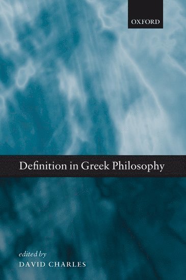 bokomslag Definition in Greek Philosophy