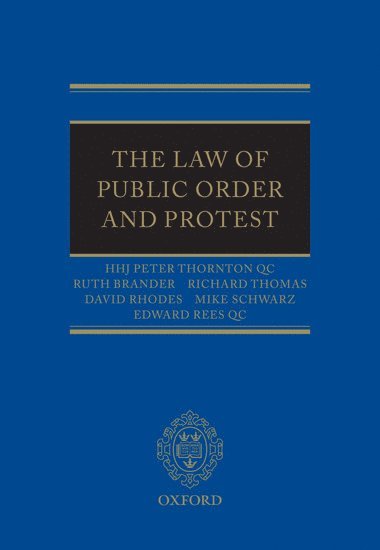 bokomslag The Law of Public Order and Protest