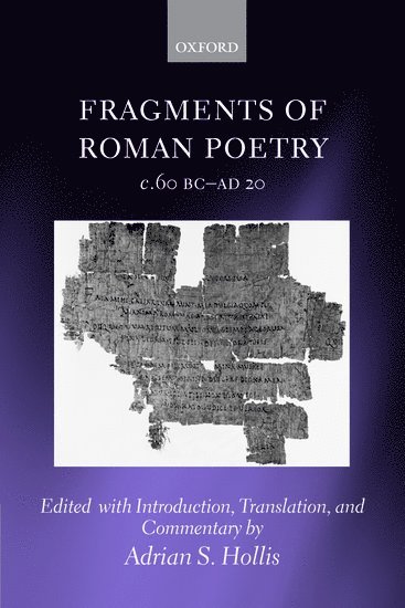 Fragments of Roman Poetry c.60 BC-AD 20