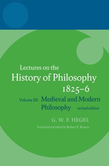 Hegel: Lectures on the History of Philosophy 1