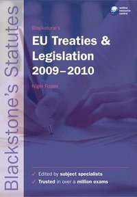 bokomslag Blackstone's eu treaties &amp; legislati