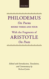 bokomslag Philodemus, On Poems, Books 3-4