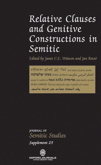 Relative Clauses and Genitive Construction in Semitic 1