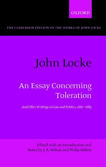 J. R. Milton, Philip Milton - John Locke: An Essay concerning Toleration, Häftad