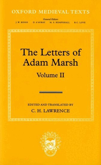 Hugh Lawrence - The Letters of Adam Marsh, Inbunden