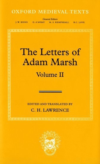 The Letters of Adam Marsh 1