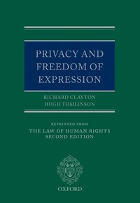 bokomslag Privacy and Freedom of Expression