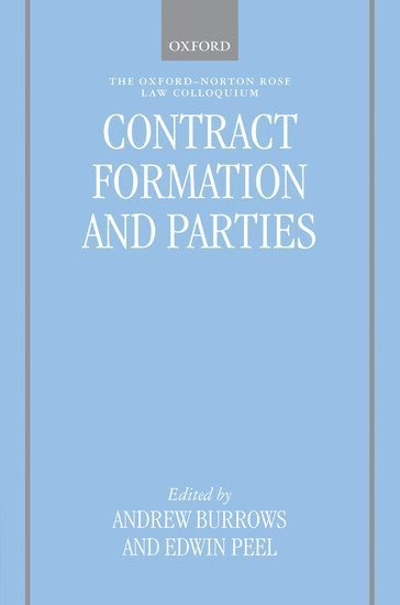 bokomslag Contract Formation and Parties