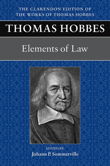 bokomslag Thomas Hobbes: Elements of Law