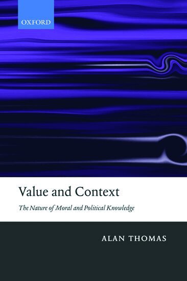 Alan Thomas - Value and Context, Häftad